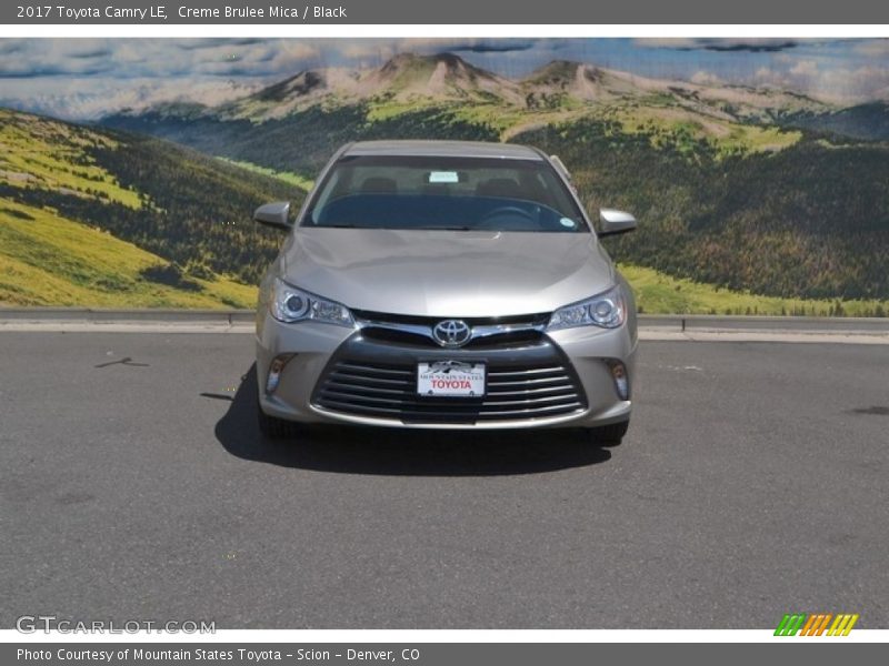 Creme Brulee Mica / Black 2017 Toyota Camry LE