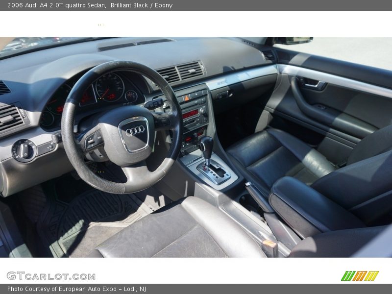 Brilliant Black / Ebony 2006 Audi A4 2.0T quattro Sedan