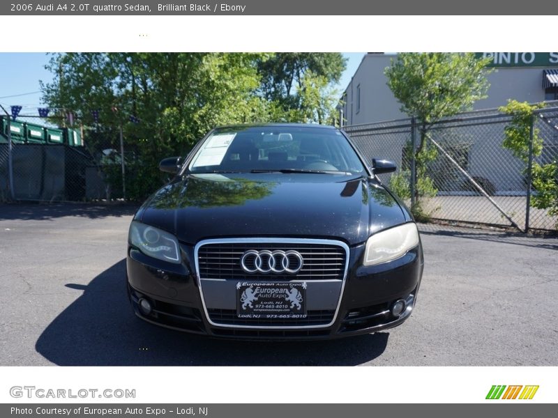 Brilliant Black / Ebony 2006 Audi A4 2.0T quattro Sedan