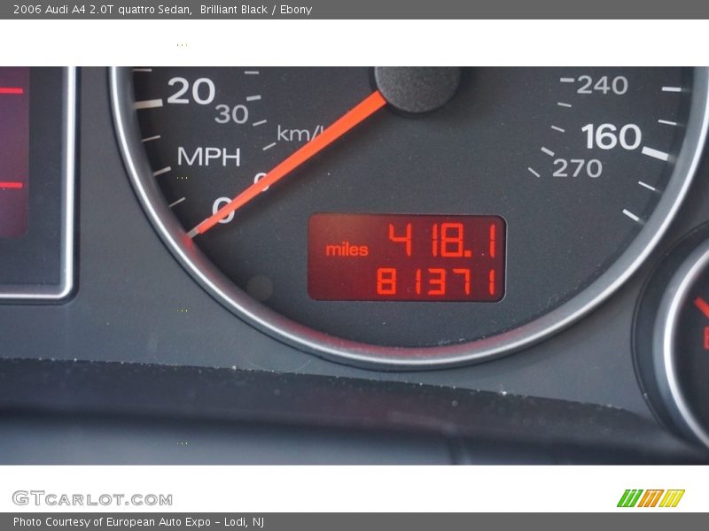Brilliant Black / Ebony 2006 Audi A4 2.0T quattro Sedan