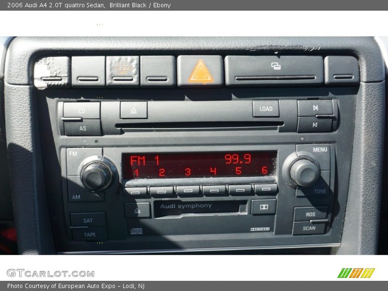 Brilliant Black / Ebony 2006 Audi A4 2.0T quattro Sedan