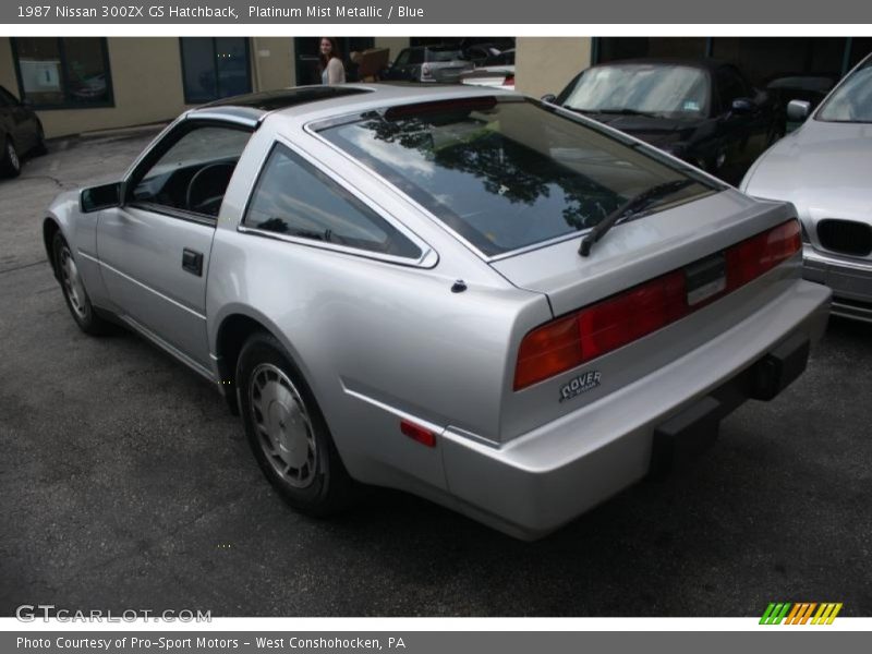 Platinum Mist Metallic / Blue 1987 Nissan 300ZX GS Hatchback