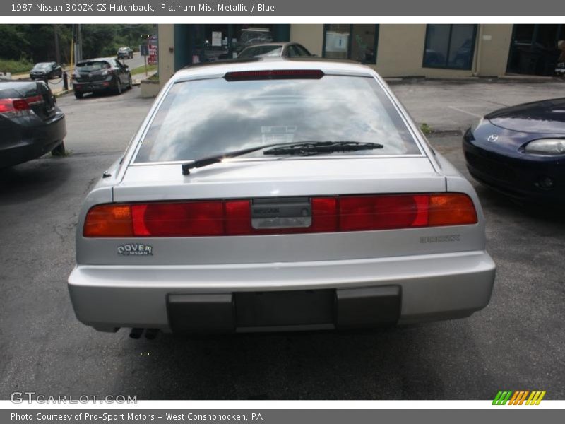 Platinum Mist Metallic / Blue 1987 Nissan 300ZX GS Hatchback