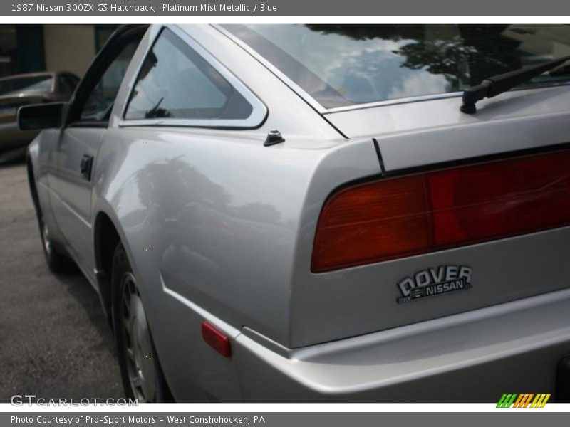 Platinum Mist Metallic / Blue 1987 Nissan 300ZX GS Hatchback