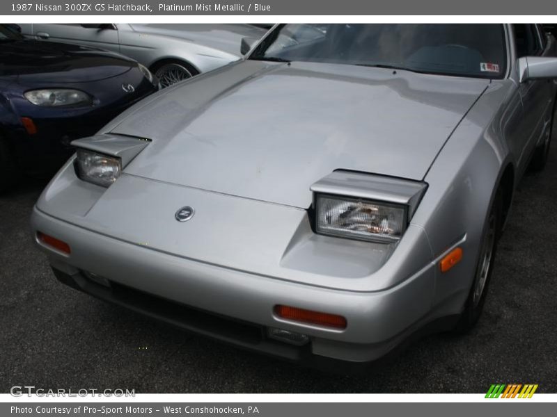 Platinum Mist Metallic / Blue 1987 Nissan 300ZX GS Hatchback