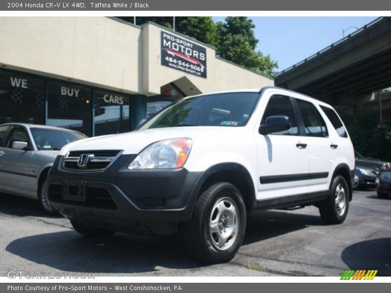 Taffeta White / Black 2004 Honda CR-V LX 4WD