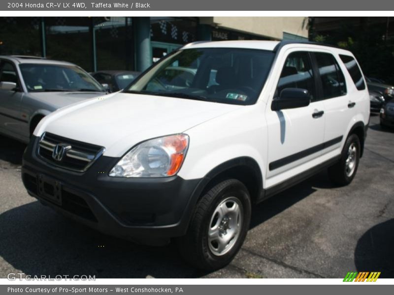 Taffeta White / Black 2004 Honda CR-V LX 4WD