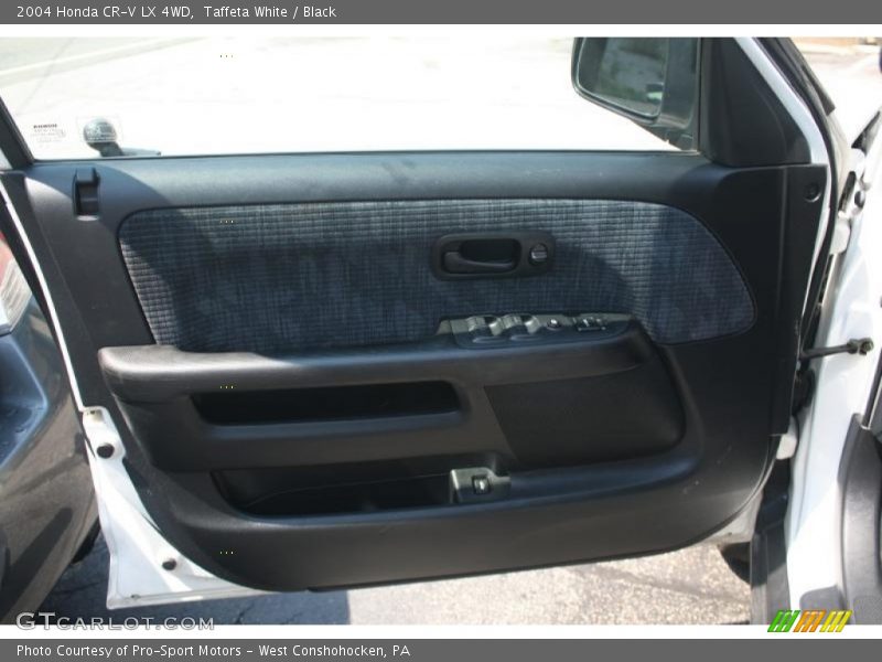 Taffeta White / Black 2004 Honda CR-V LX 4WD