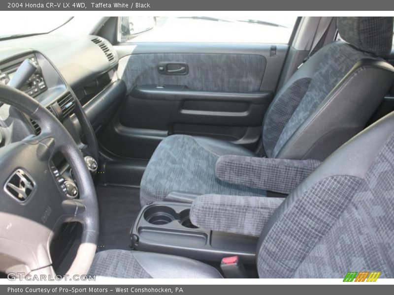 Taffeta White / Black 2004 Honda CR-V LX 4WD