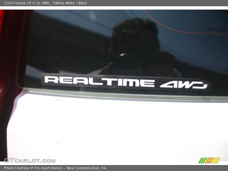 Taffeta White / Black 2004 Honda CR-V LX 4WD
