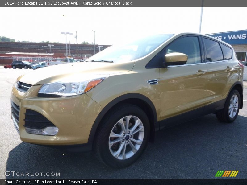 Karat Gold / Charcoal Black 2014 Ford Escape SE 1.6L EcoBoost 4WD