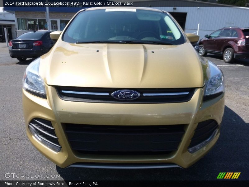 Karat Gold / Charcoal Black 2014 Ford Escape SE 1.6L EcoBoost 4WD