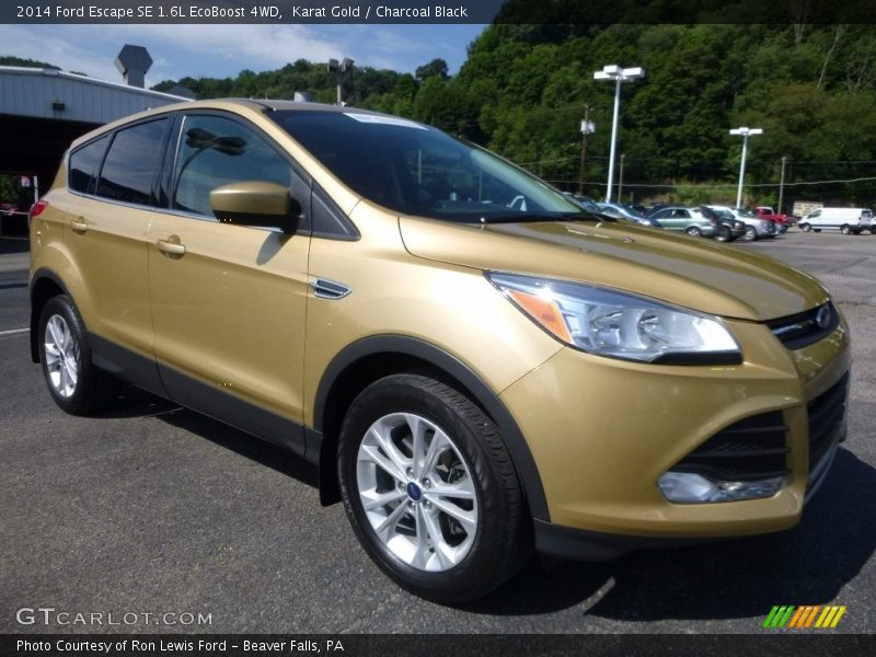 Karat Gold / Charcoal Black 2014 Ford Escape SE 1.6L EcoBoost 4WD