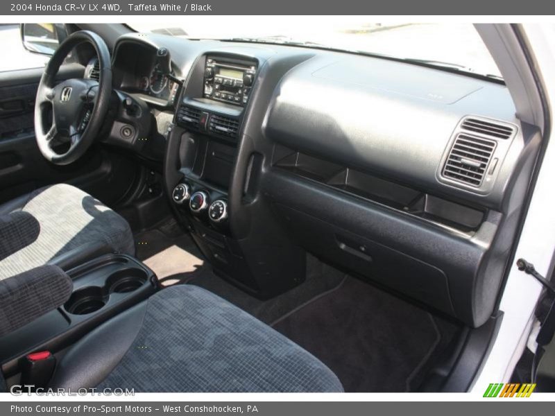 Taffeta White / Black 2004 Honda CR-V LX 4WD