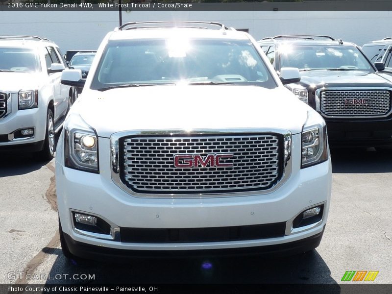 White Frost Tricoat / Cocoa/Shale 2016 GMC Yukon Denali 4WD
