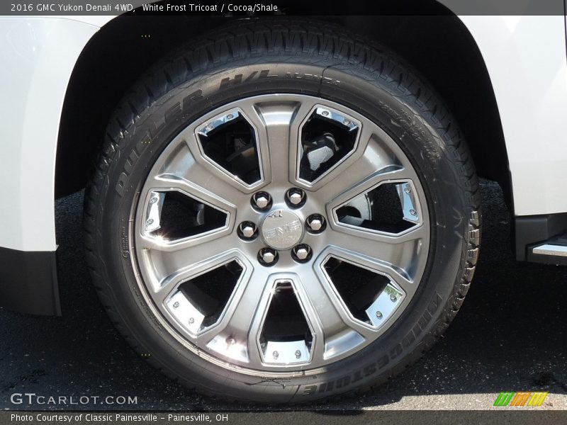 White Frost Tricoat / Cocoa/Shale 2016 GMC Yukon Denali 4WD