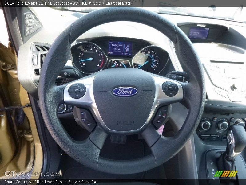 Karat Gold / Charcoal Black 2014 Ford Escape SE 1.6L EcoBoost 4WD