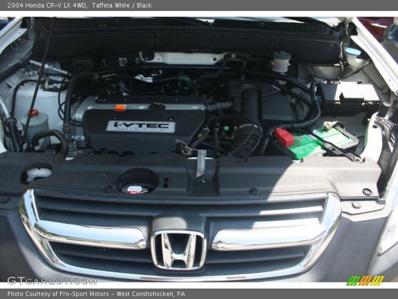 Taffeta White / Black 2004 Honda CR-V LX 4WD