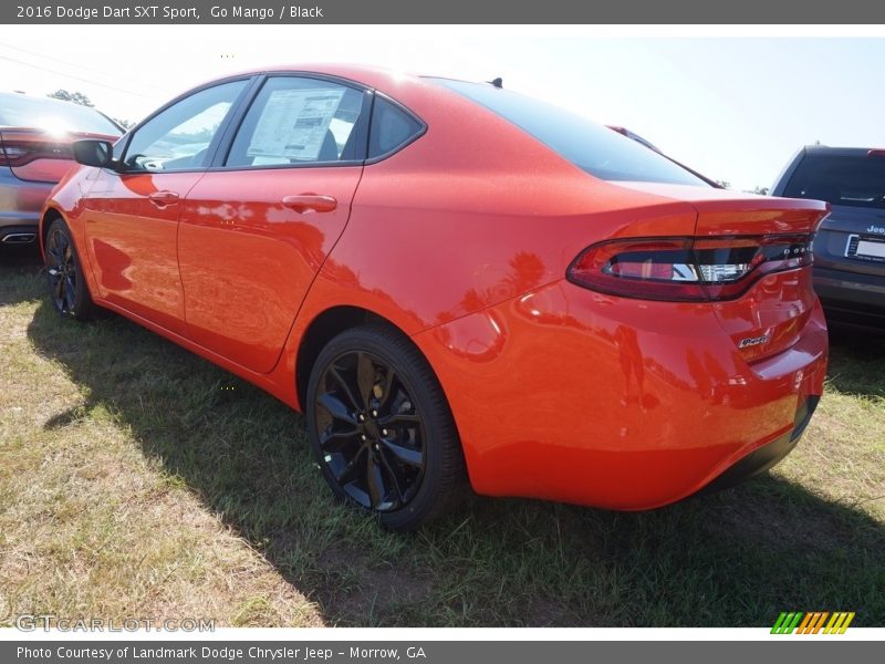 Go Mango / Black 2016 Dodge Dart SXT Sport