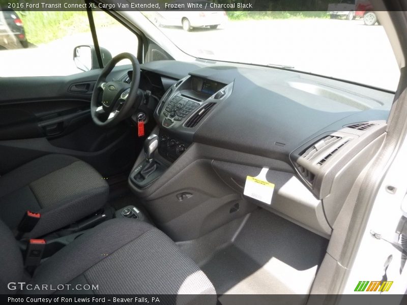 Frozen White / Charcoal Black 2016 Ford Transit Connect XL Cargo Van Extended