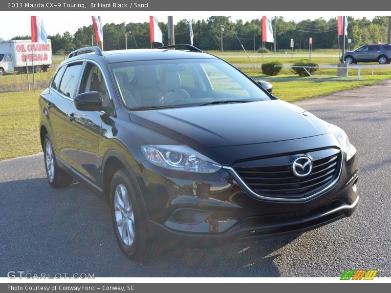 Brilliant Black / Sand 2013 Mazda CX-9 Touring