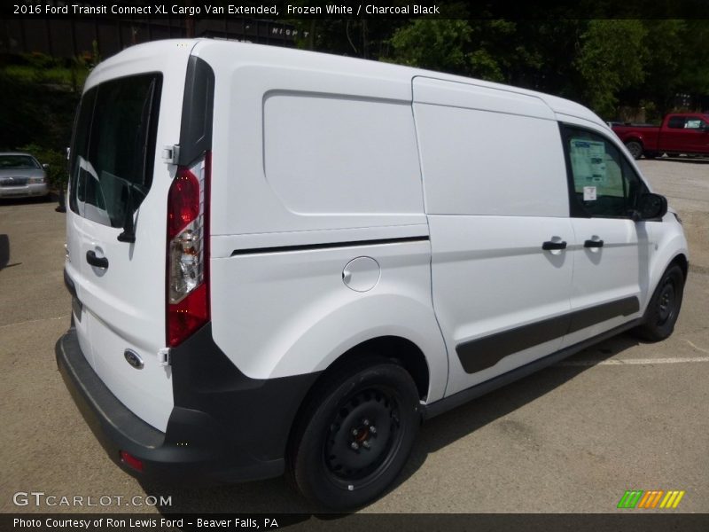 Frozen White / Charcoal Black 2016 Ford Transit Connect XL Cargo Van Extended