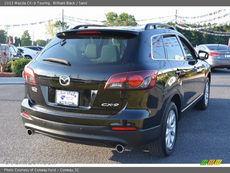 Brilliant Black / Sand 2013 Mazda CX-9 Touring