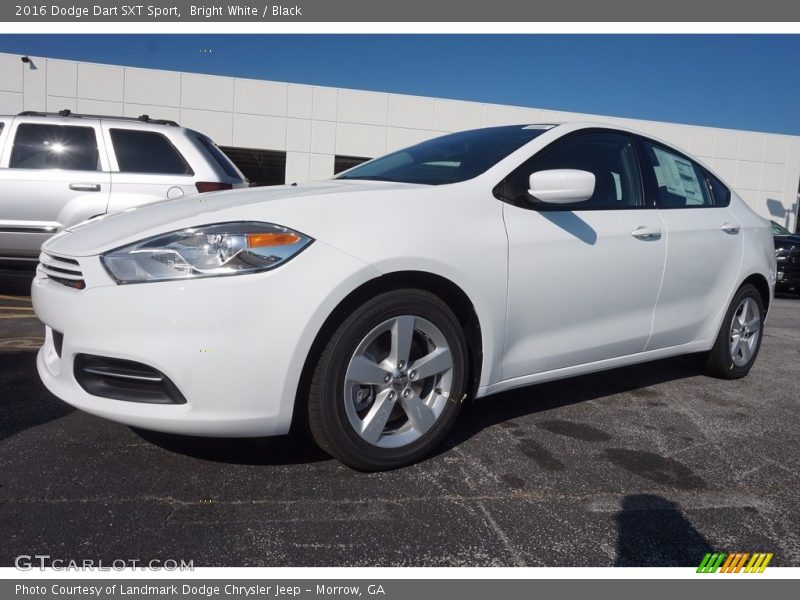 Bright White / Black 2016 Dodge Dart SXT Sport
