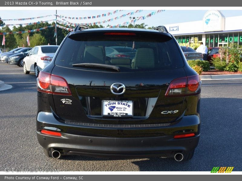 Brilliant Black / Sand 2013 Mazda CX-9 Touring