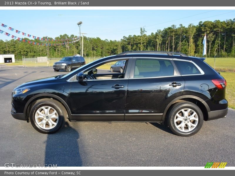 Brilliant Black / Sand 2013 Mazda CX-9 Touring