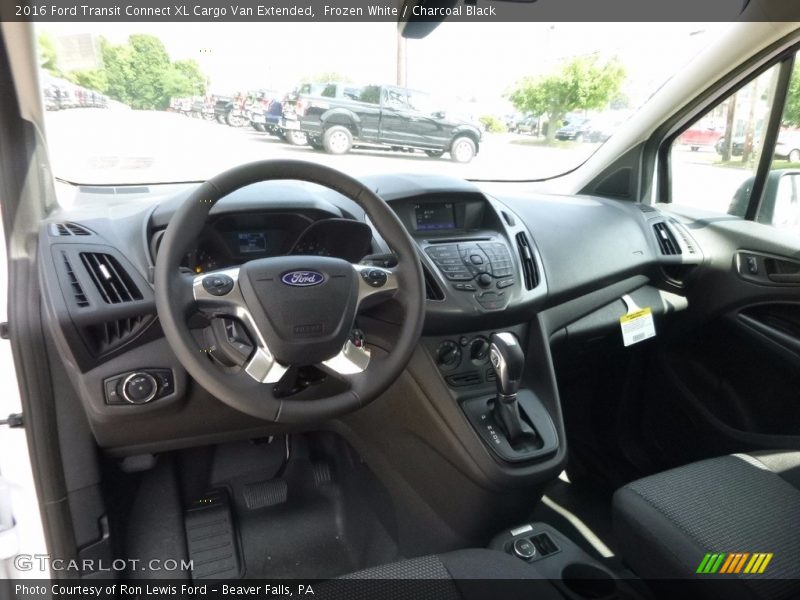 Frozen White / Charcoal Black 2016 Ford Transit Connect XL Cargo Van Extended
