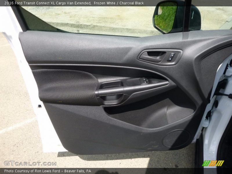 Frozen White / Charcoal Black 2016 Ford Transit Connect XL Cargo Van Extended