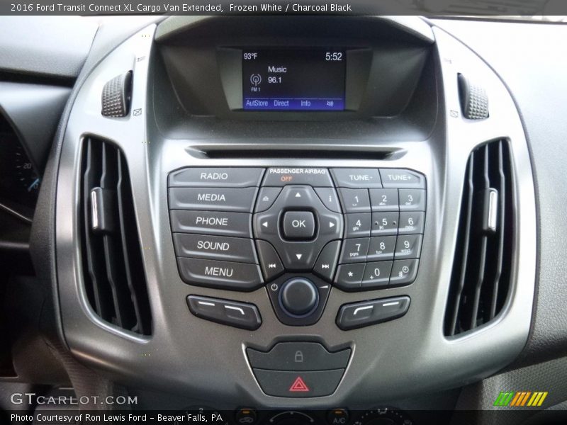 Frozen White / Charcoal Black 2016 Ford Transit Connect XL Cargo Van Extended