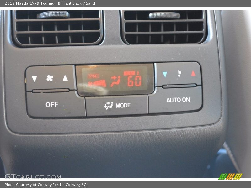 Brilliant Black / Sand 2013 Mazda CX-9 Touring