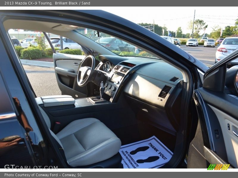 Brilliant Black / Sand 2013 Mazda CX-9 Touring