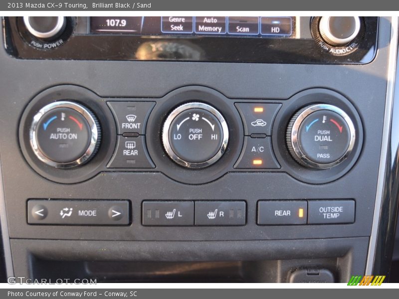 Brilliant Black / Sand 2013 Mazda CX-9 Touring