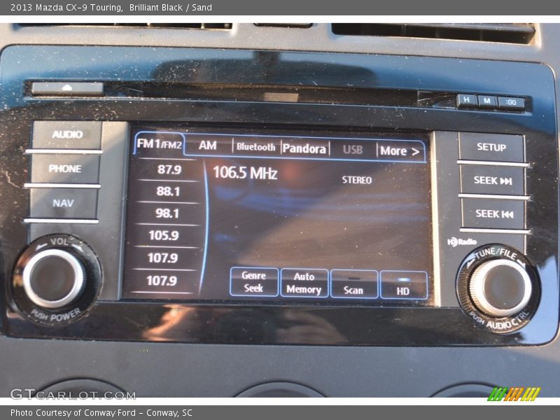 Brilliant Black / Sand 2013 Mazda CX-9 Touring