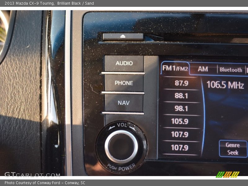 Brilliant Black / Sand 2013 Mazda CX-9 Touring