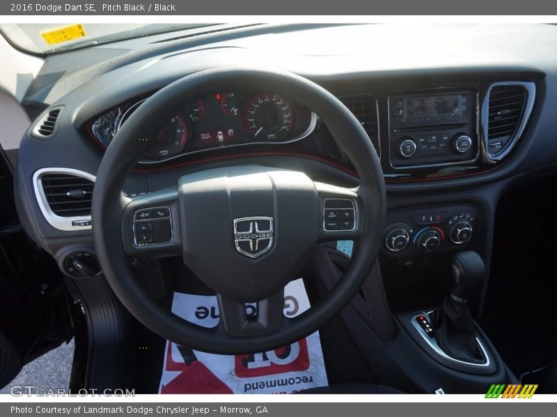 Pitch Black / Black 2016 Dodge Dart SE