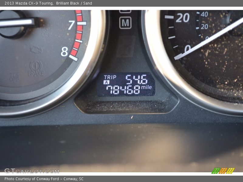 Brilliant Black / Sand 2013 Mazda CX-9 Touring