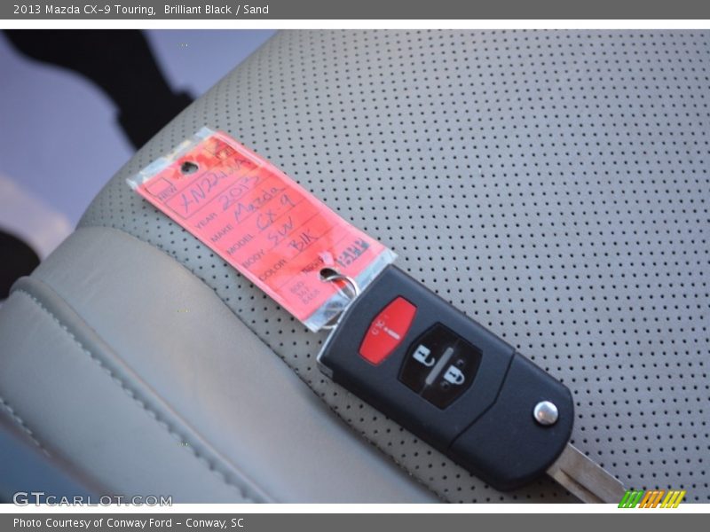 Brilliant Black / Sand 2013 Mazda CX-9 Touring