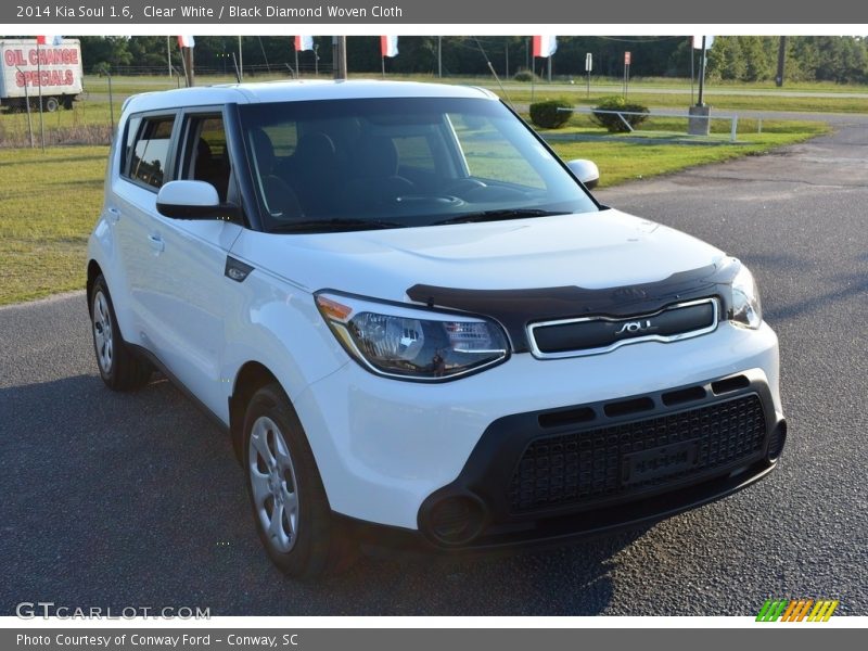 Clear White / Black Diamond Woven Cloth 2014 Kia Soul 1.6