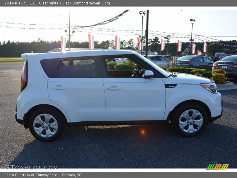 Clear White / Black Diamond Woven Cloth 2014 Kia Soul 1.6