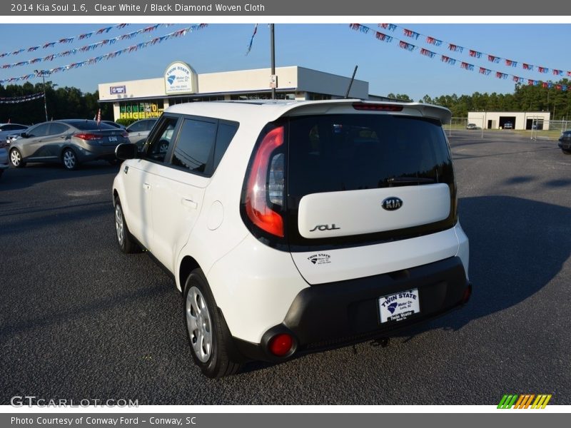 Clear White / Black Diamond Woven Cloth 2014 Kia Soul 1.6