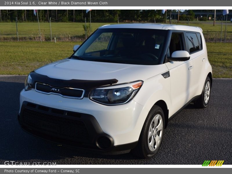 Clear White / Black Diamond Woven Cloth 2014 Kia Soul 1.6