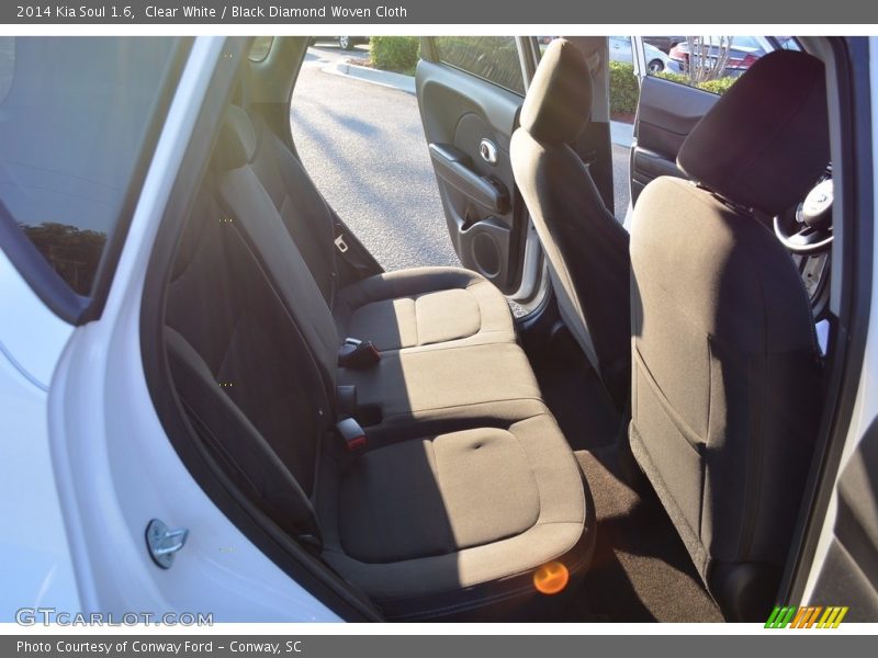 Clear White / Black Diamond Woven Cloth 2014 Kia Soul 1.6