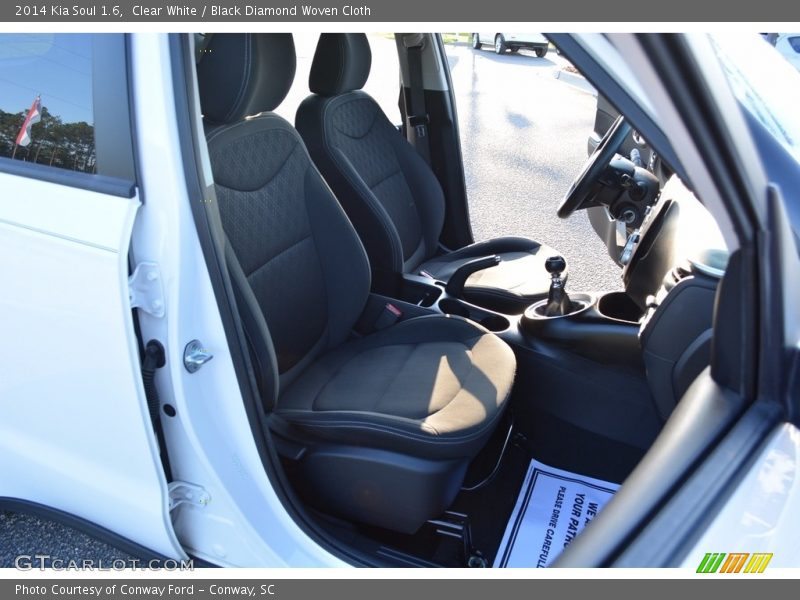 Clear White / Black Diamond Woven Cloth 2014 Kia Soul 1.6