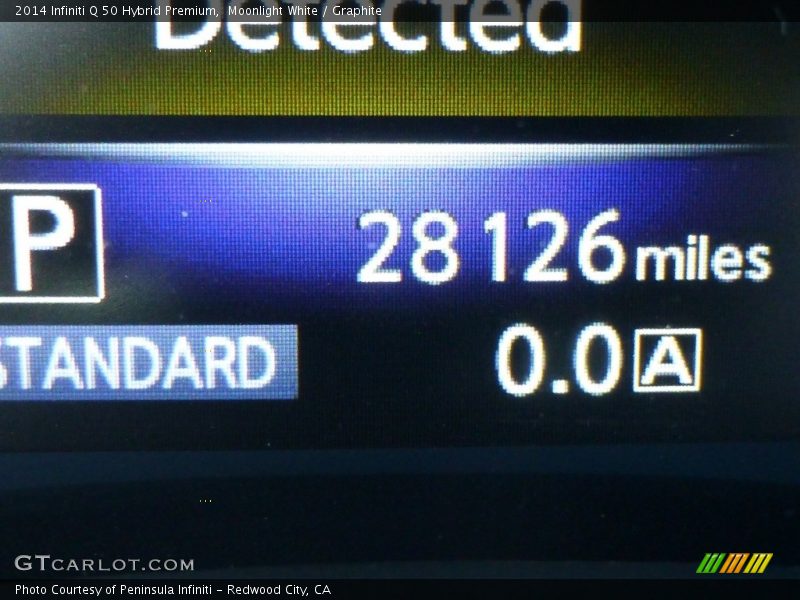 Moonlight White / Graphite 2014 Infiniti Q 50 Hybrid Premium