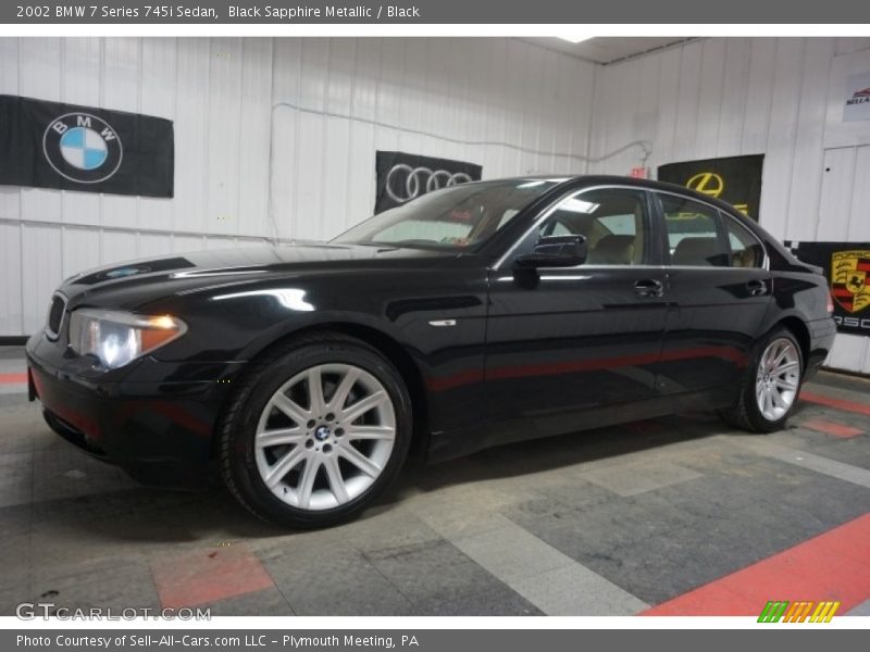 Black Sapphire Metallic / Black 2002 BMW 7 Series 745i Sedan