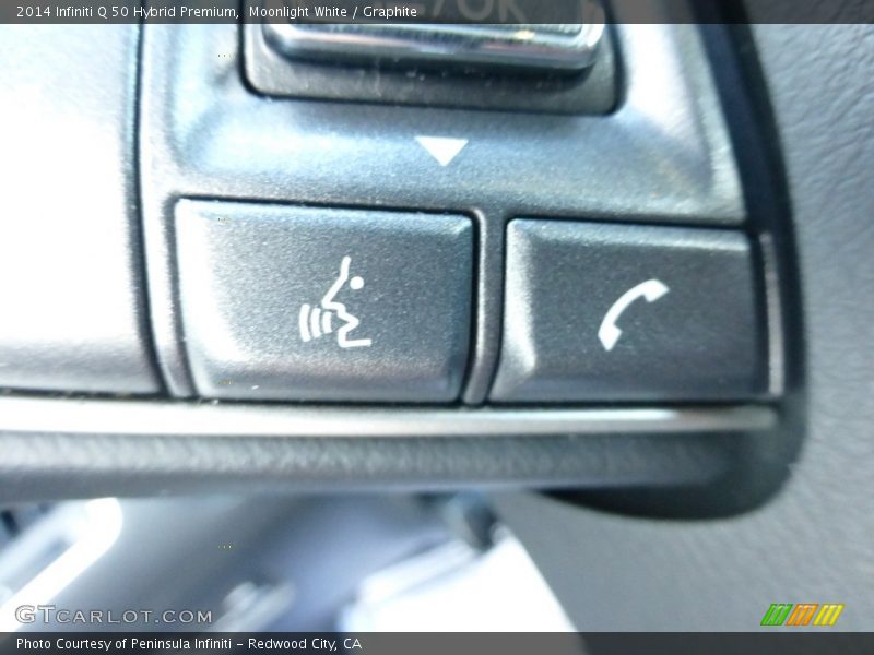 Moonlight White / Graphite 2014 Infiniti Q 50 Hybrid Premium